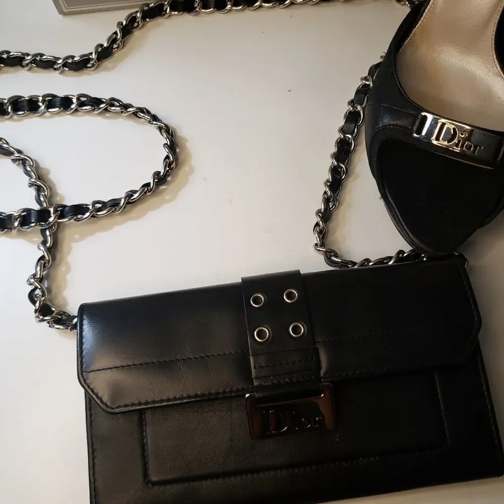 Dior Leather Wallet and Heels Bundle